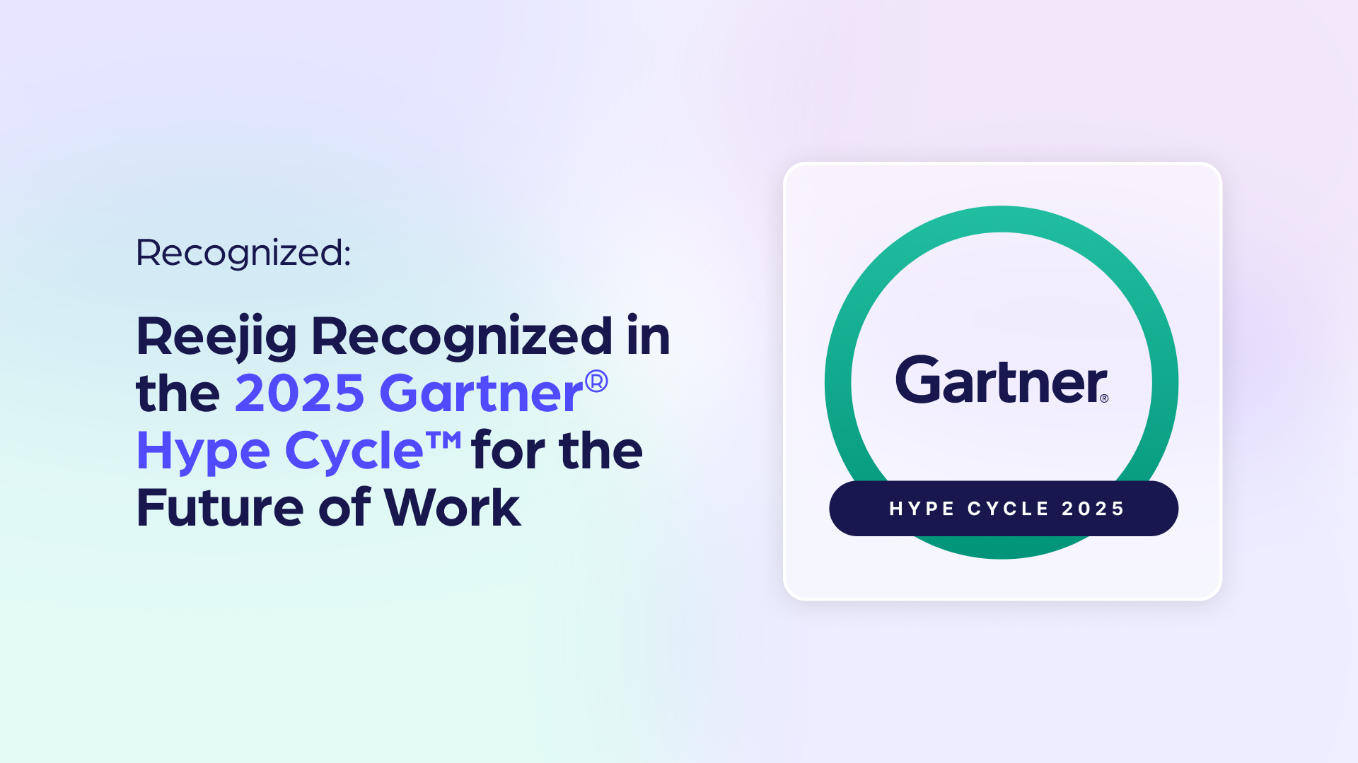 Reejig Recognized in 2025 Gartner® Hype Cycle™ for the Future of Work