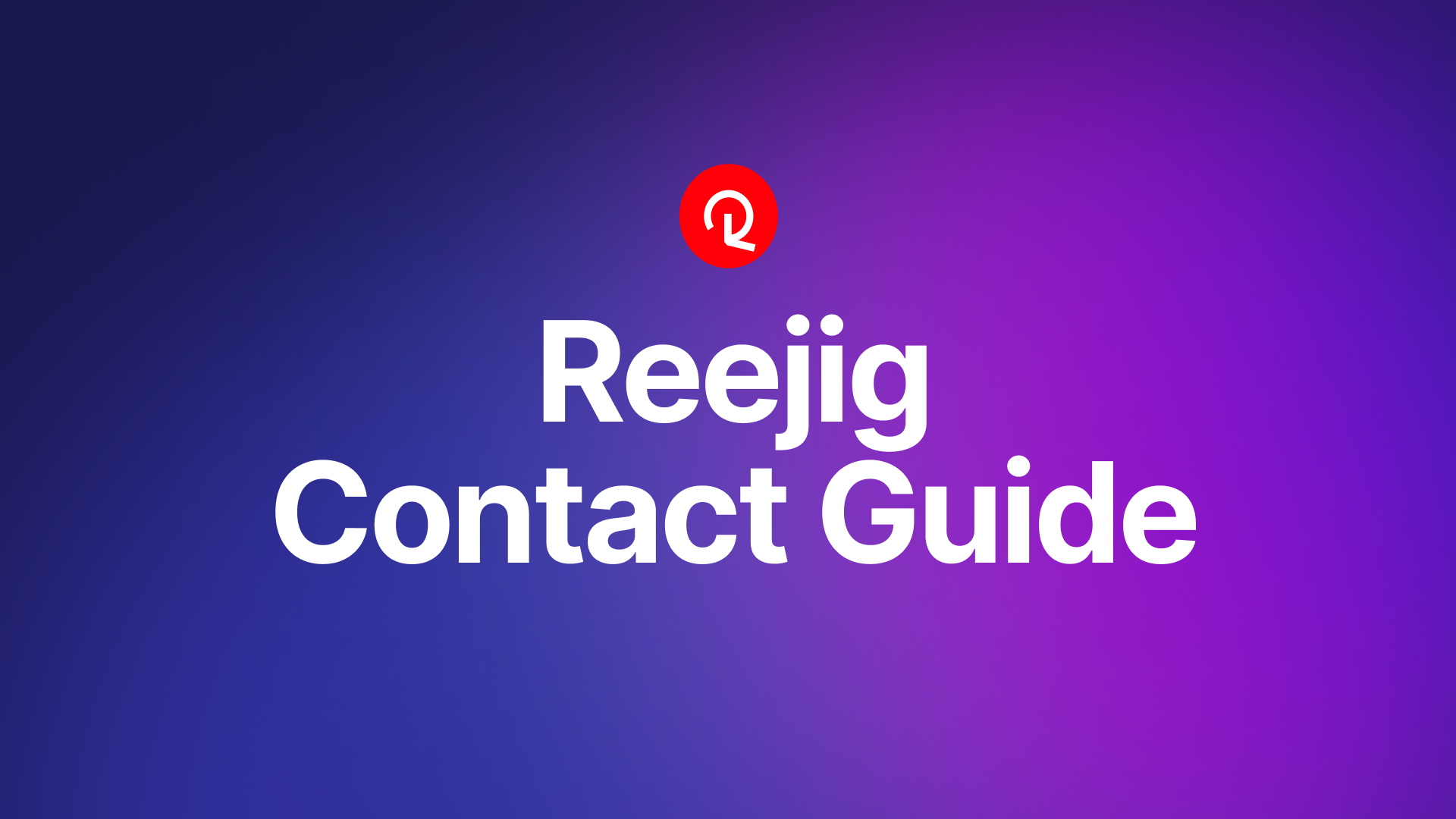 Contact us | Reejig